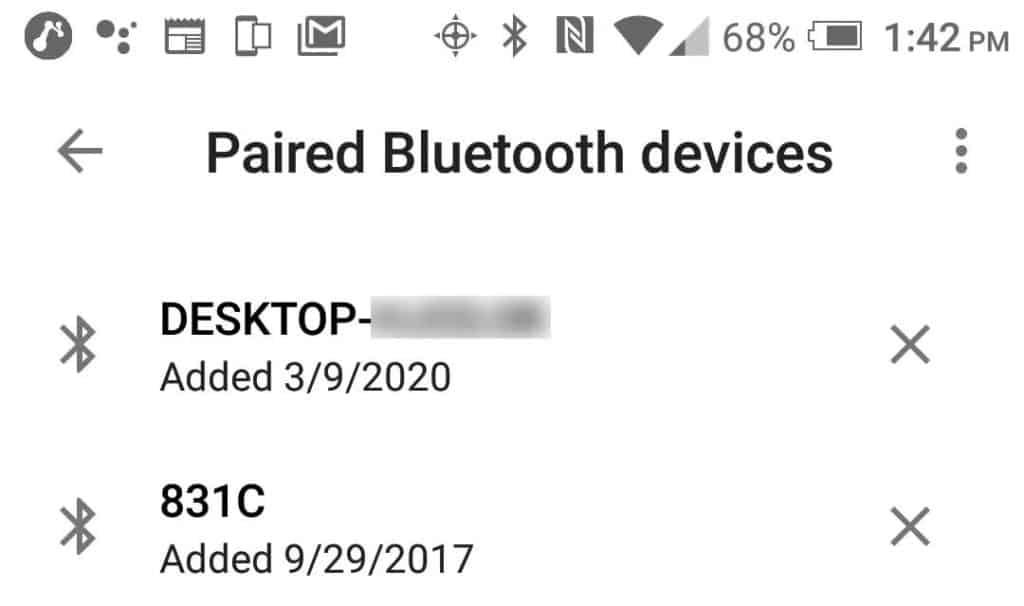 Tu PC se añade a la lista de dispositivos Bluetooth